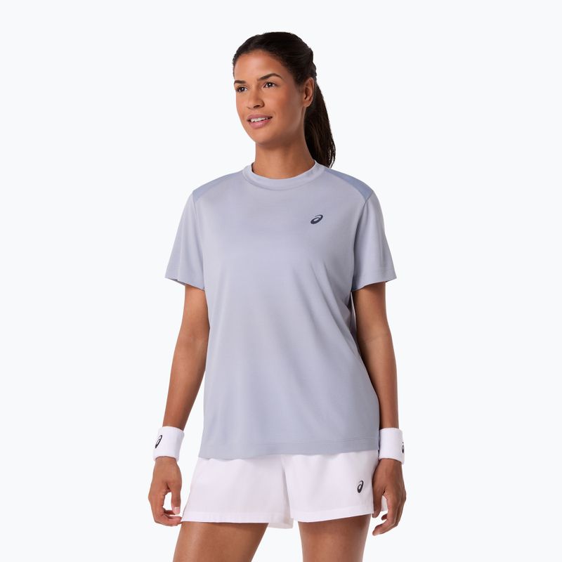 Női teniszpóló ASICS Court Top W grey/blue 4