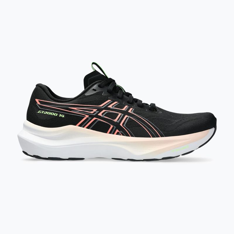 Női futócipők Asics GT-2000 14 black/sun coral 8