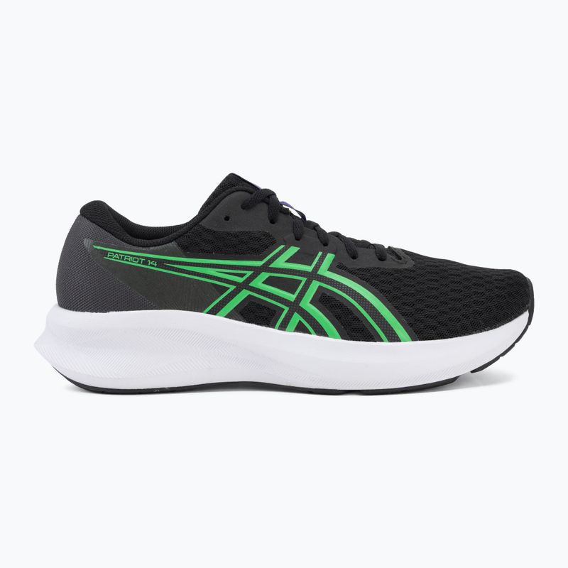 Férfi futócipő ASICS Patriot 14 black/vital green 2