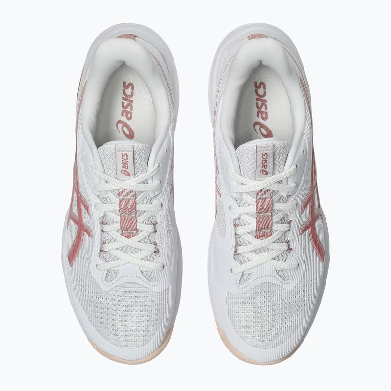Női röplabdacipő ASICS Netburner Ballistic FF 4 White/Rose Red 13
