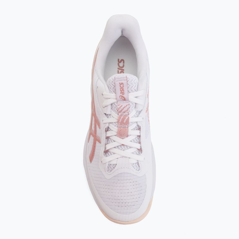 Női röplabdacipő ASICS Netburner Ballistic FF 4 White/Rose Red 5