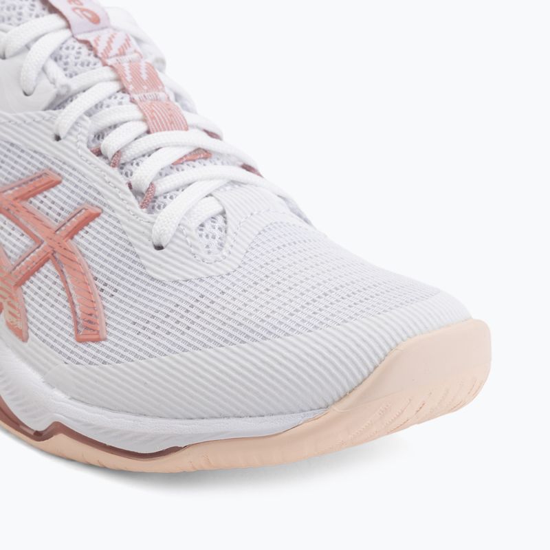 Női röplabdacipő ASICS Netburner Ballistic FF 4 White/Rose Red 7