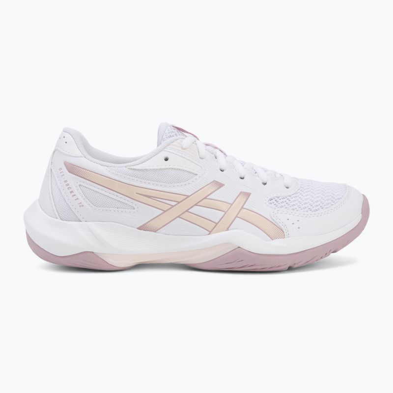 Női röplabdacipő ASICS Gel-Rocket 12 white/pearl pink 2