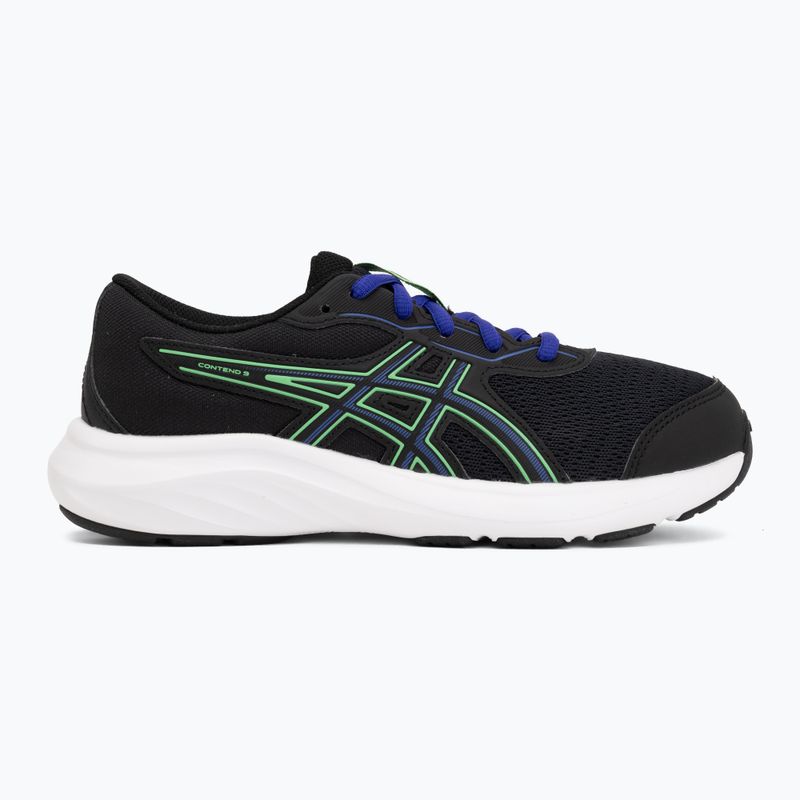 Gyerek futócipők ASICS Contend 9 GS black/vital green 2