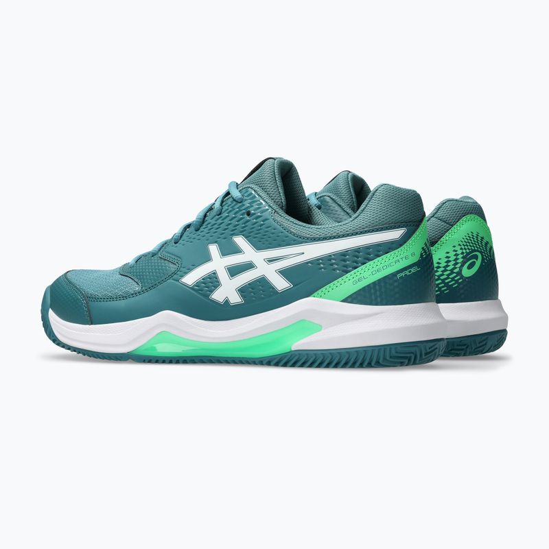 Férfi padelcipő ASICS Gel-Dedicate 8 misty pine/white 11