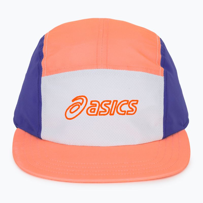 Baseballsapka ASICS Performance Running 5 Panel sun coral/brilliant white 2