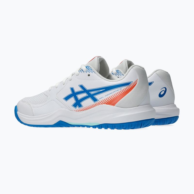 Gyerek teniszcipő ASICS Gel-Dedicate 9 GS white/directoire blue 3