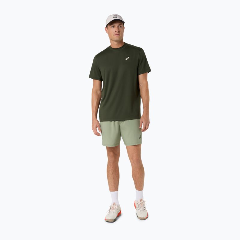 Férfi teniszpóló ASICS Court Top vintage khaki 2