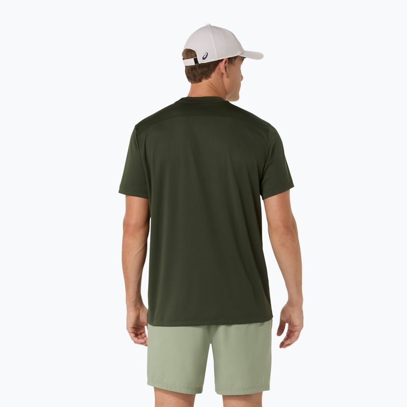 Férfi teniszpóló ASICS Court Top vintage khaki 3