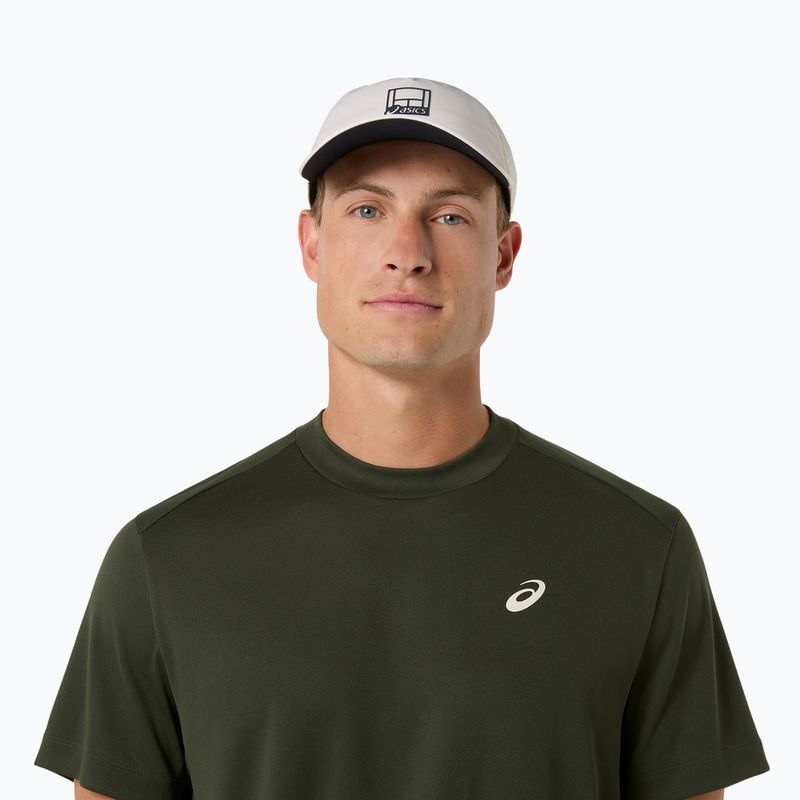 Férfi teniszpóló ASICS Court Top vintage khaki 5