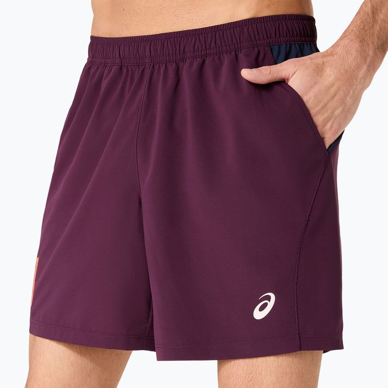 Férfi tenisznadrág ASICS Padel Court 7IN dark aubergine 5