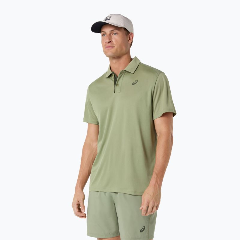 Férfi póló ASICS Court Polo khaki green 4