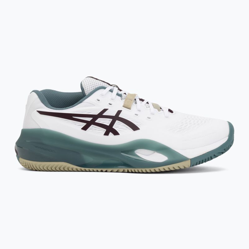 Férfi teniszcipő ASICS Gel-Resolution X Clay white/dark aubergine 2