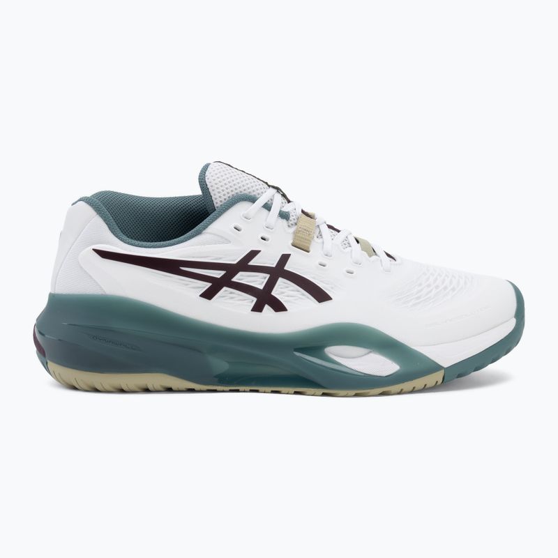 Férfi teniszcipő ASICS Gel-Resolution X white/dark aubergine 2