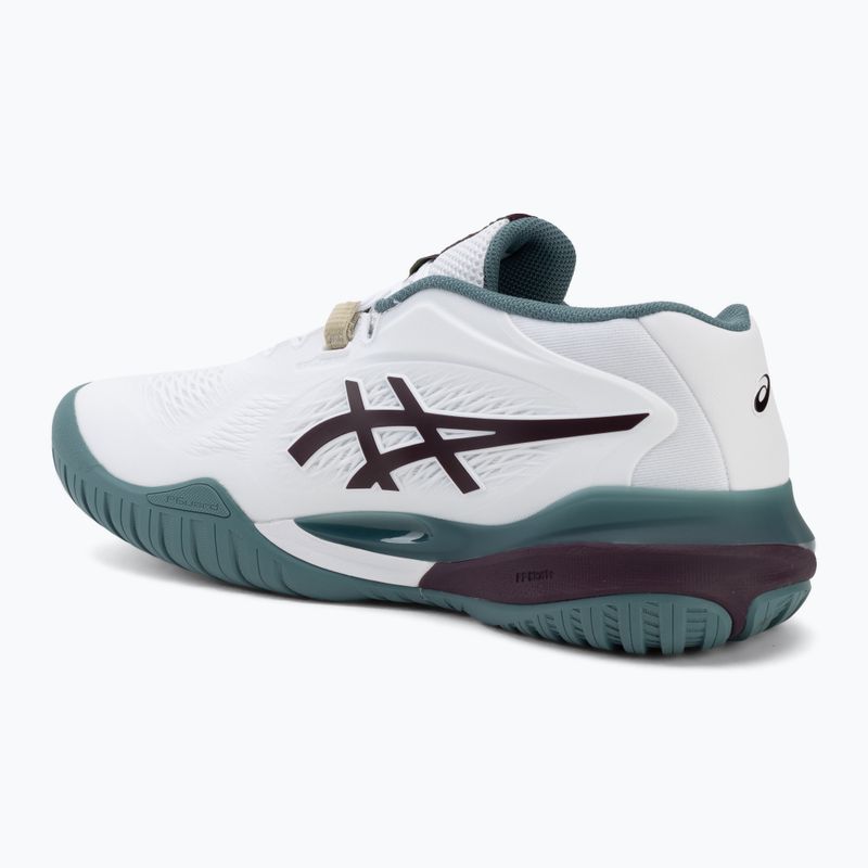 Férfi teniszcipő ASICS Gel-Resolution X white/dark aubergine 3