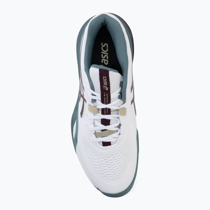 Férfi teniszcipő ASICS Gel-Resolution X white/dark aubergine 5