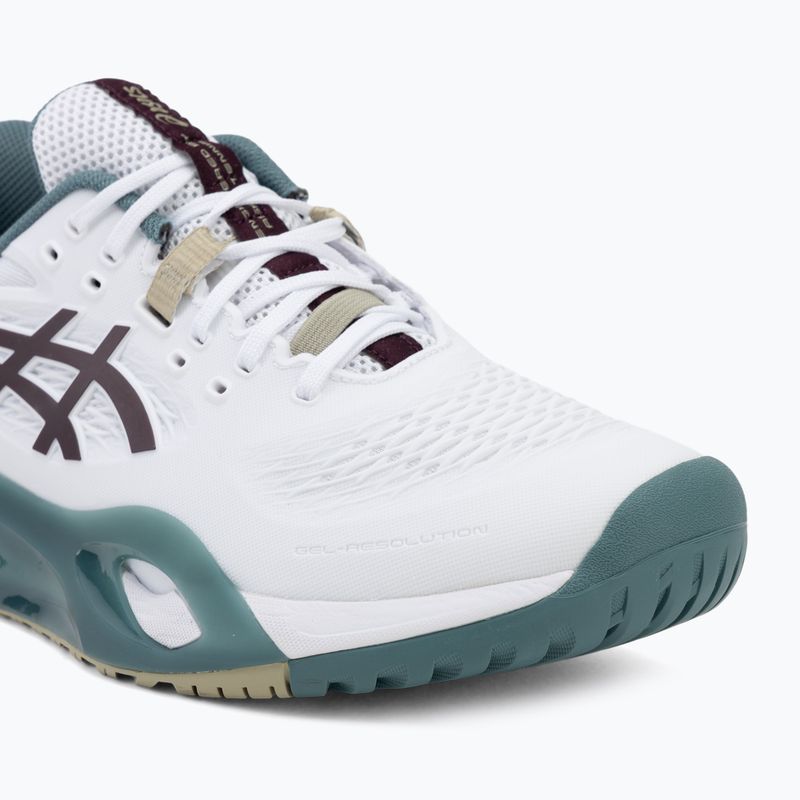 Férfi teniszcipő ASICS Gel-Resolution X white/dark aubergine 7