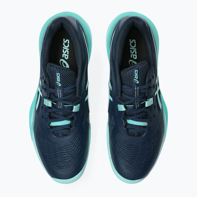 Férfi teniszcipő ASICS Gel-Resolution X Clay night sky/illuminate mint 4