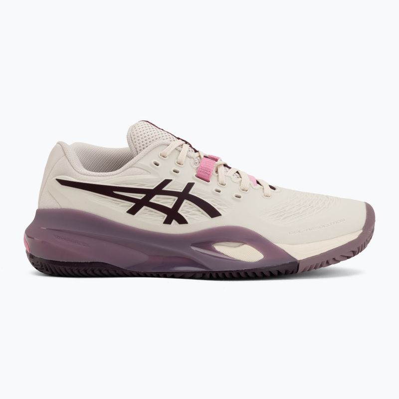 Női teniszcipő ASICS Gel-Resolution X Clay soft oat/dark aubergine 2