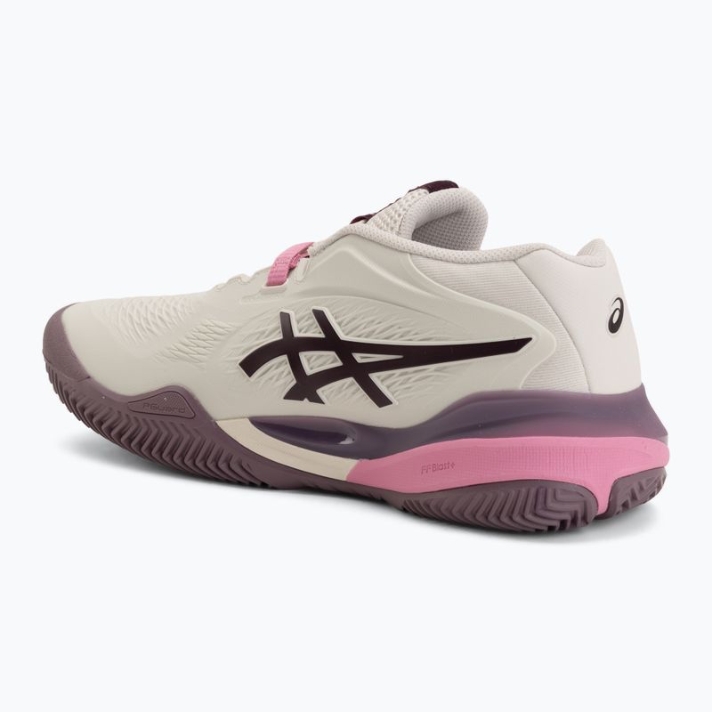 Női teniszcipő ASICS Gel-Resolution X Clay soft oat/dark aubergine 3