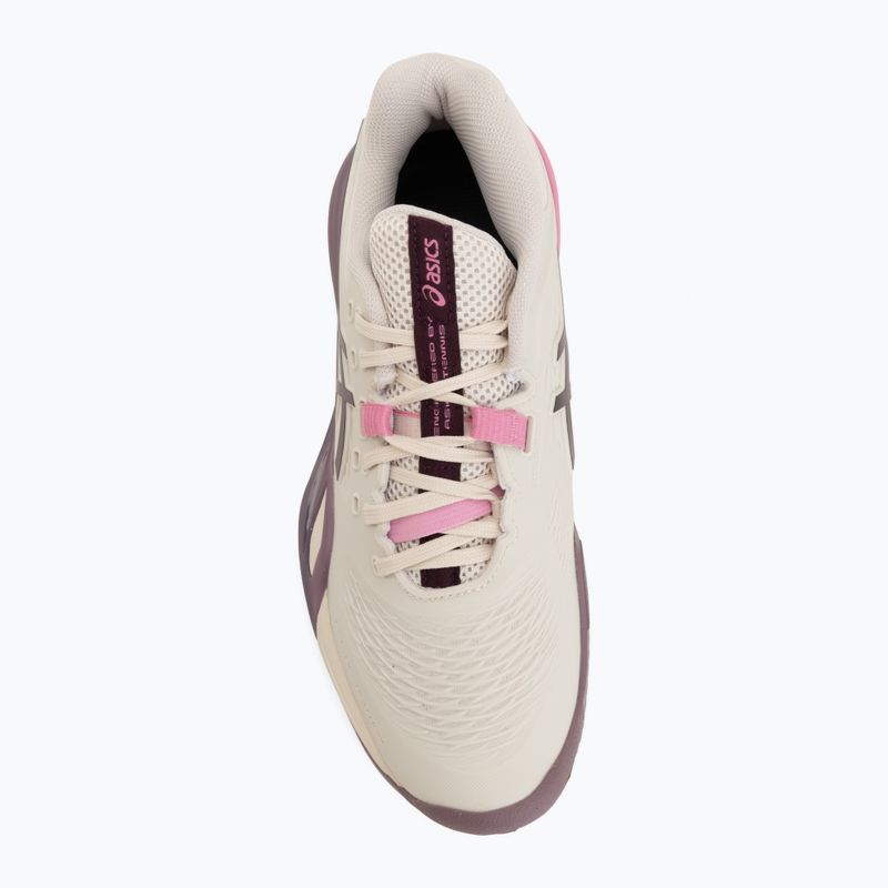 Női teniszcipő ASICS Gel-Resolution X Clay soft oat/dark aubergine 5