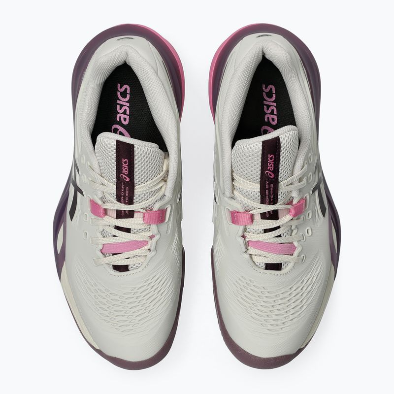 Női teniszcipő ASICS Gel-Resolution X Clay soft oat/dark aubergine 4