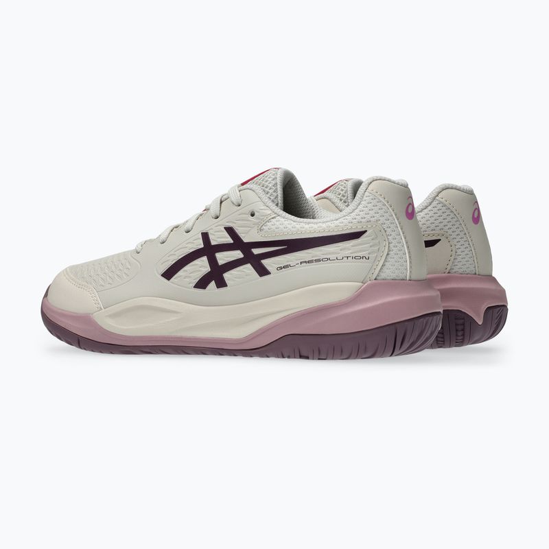 Gyerek teniszcipő ASICS Gel-Resolution X GS soft oat/dark aubergine 3
