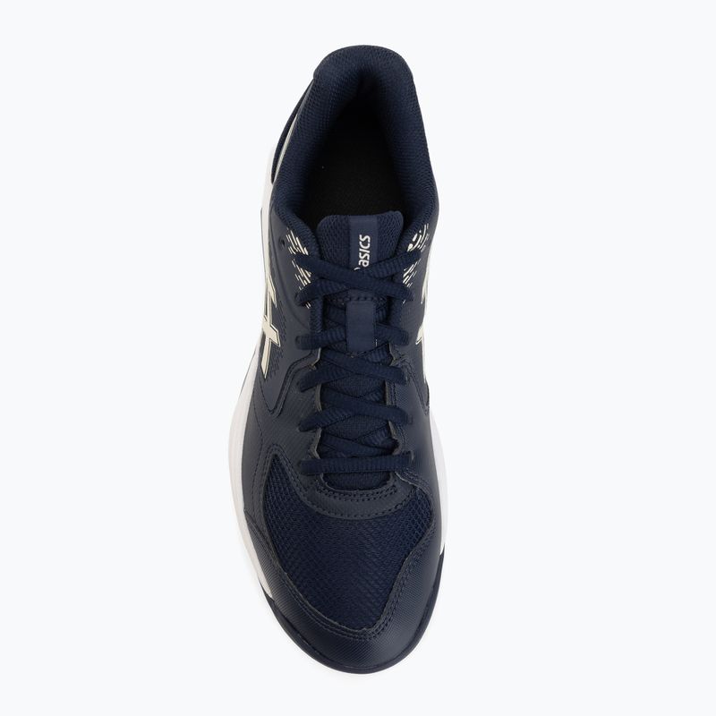 Férfi teniszcipő ASICS Gel-Dedicate 9 Indoor midnight/oatmeal 5