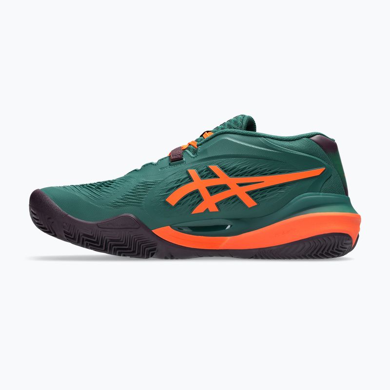 Férfi padelcipő Asics Gel-Resolution X Padel Jewel Green/Energy Orange 2