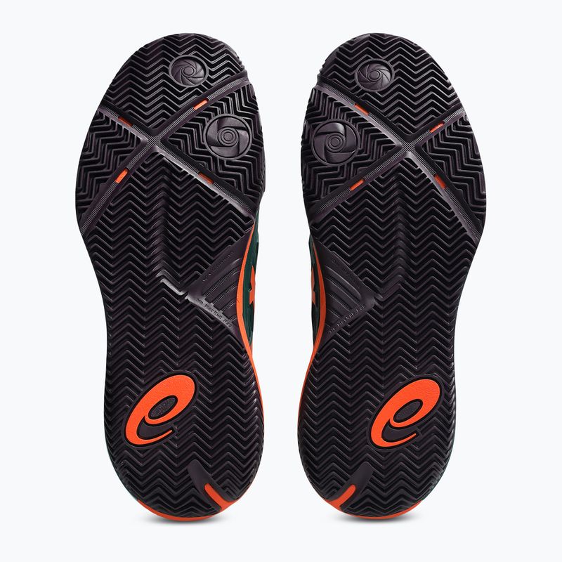 Férfi padelcipő Asics Gel-Resolution X Padel Jewel Green/Energy Orange 3