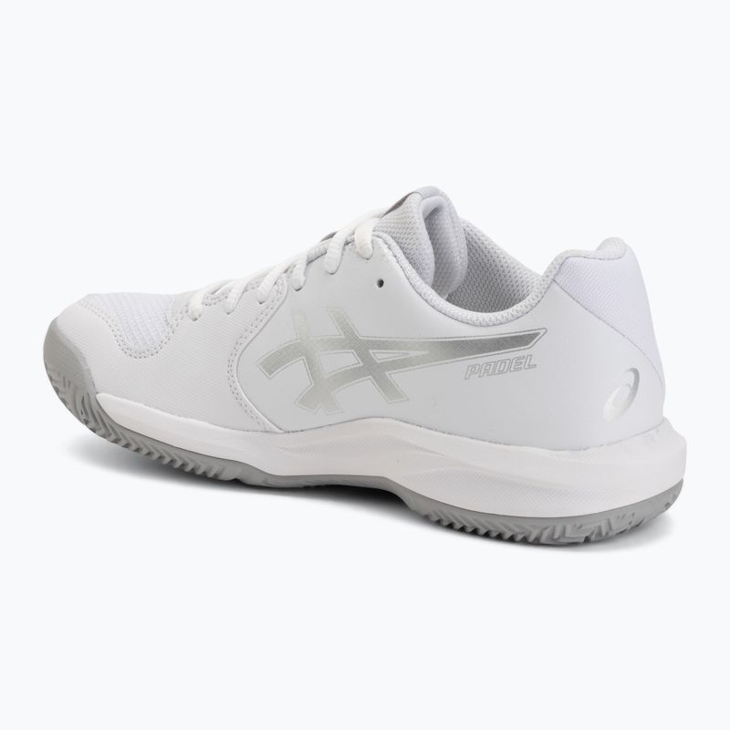 Női padelcipő ASICS Gel-Dedicate 9 Padel W white/pure silver 3