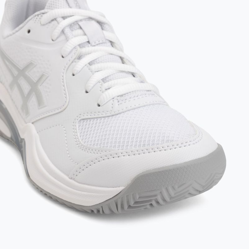 Női padelcipő ASICS Gel-Dedicate 9 Padel W white/pure silver 7