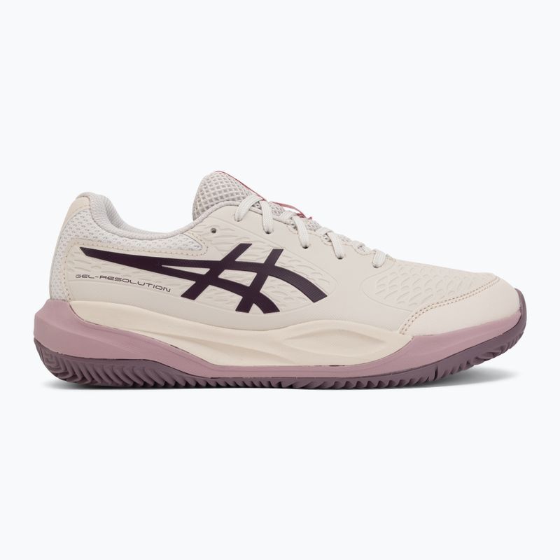 Gyerek teniszcipő ASICS Gel-Resolution X GS Clay soft oat/dark aubergine 2