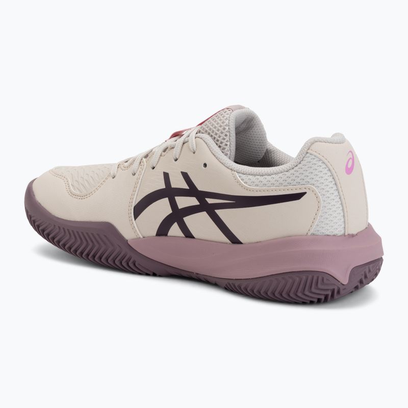 Gyerek teniszcipő ASICS Gel-Resolution X GS Clay soft oat/dark aubergine 3