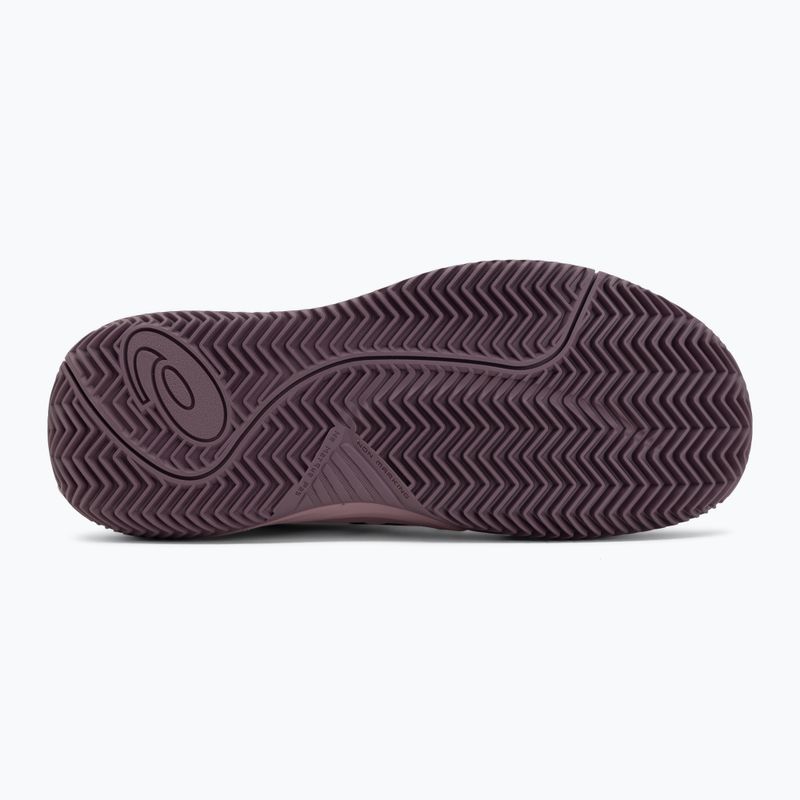 Gyerek teniszcipő ASICS Gel-Resolution X GS Clay soft oat/dark aubergine 4