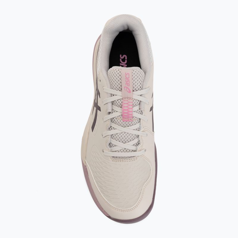Gyerek teniszcipő ASICS Gel-Resolution X GS Clay soft oat/dark aubergine 5
