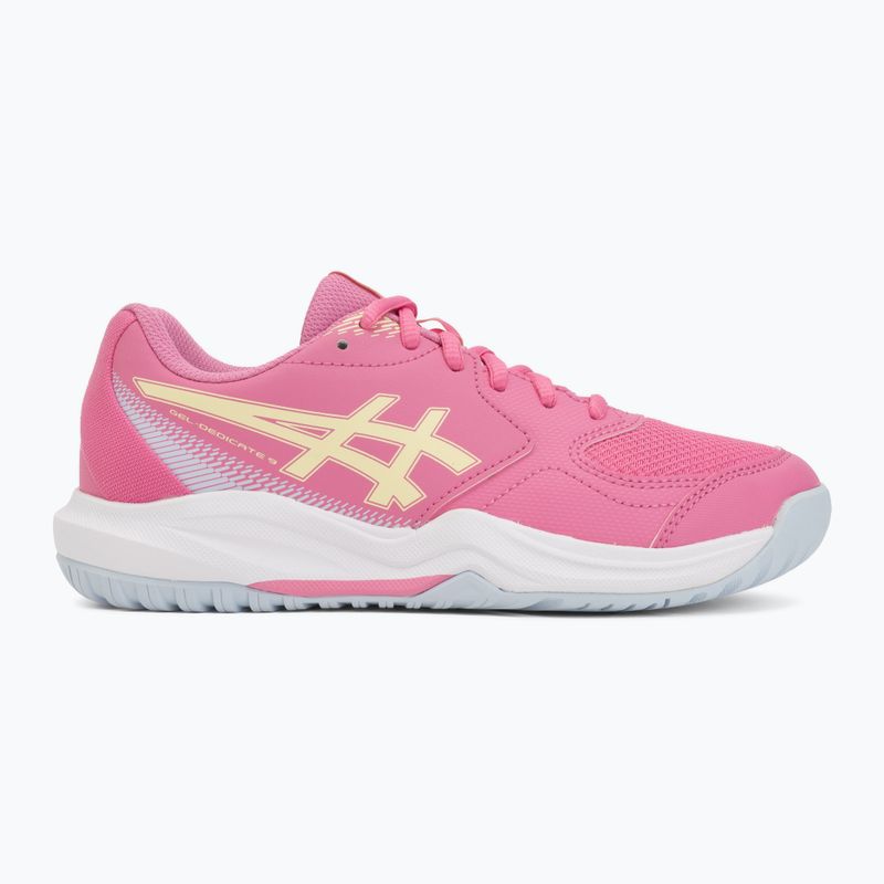 Gyerek teniszcipő ASICS Gel-Dedicate 9 GS dragon fruit/soft yellow 2