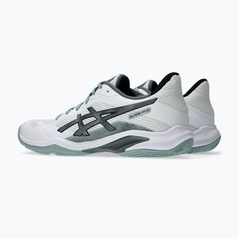 Férfi röplabda cipő ASICS Blade FF 2 white/ocean haze 4