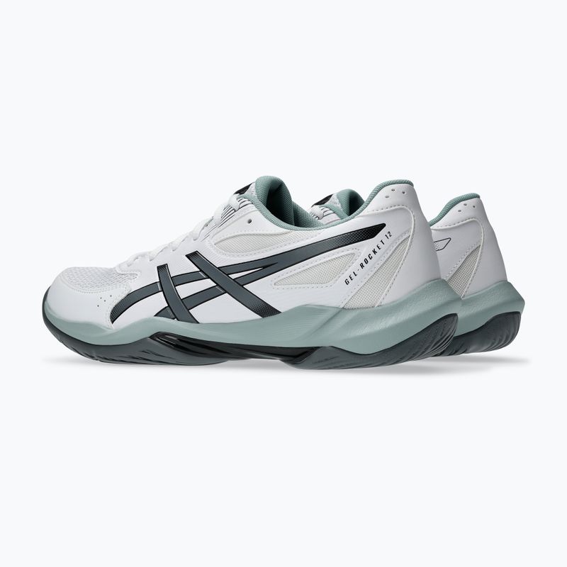 Férfi röplabda cipő ASICS Gel-Rocket 12 white/steel grey 4
