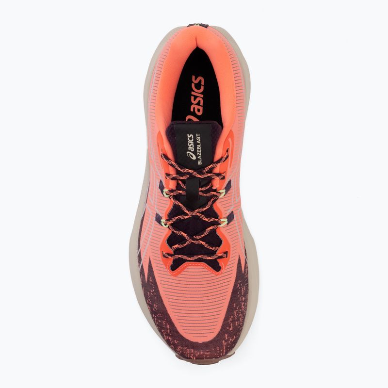 Férfi futócipő Asics Blazeblast napkorall/sötét padlizsán 5