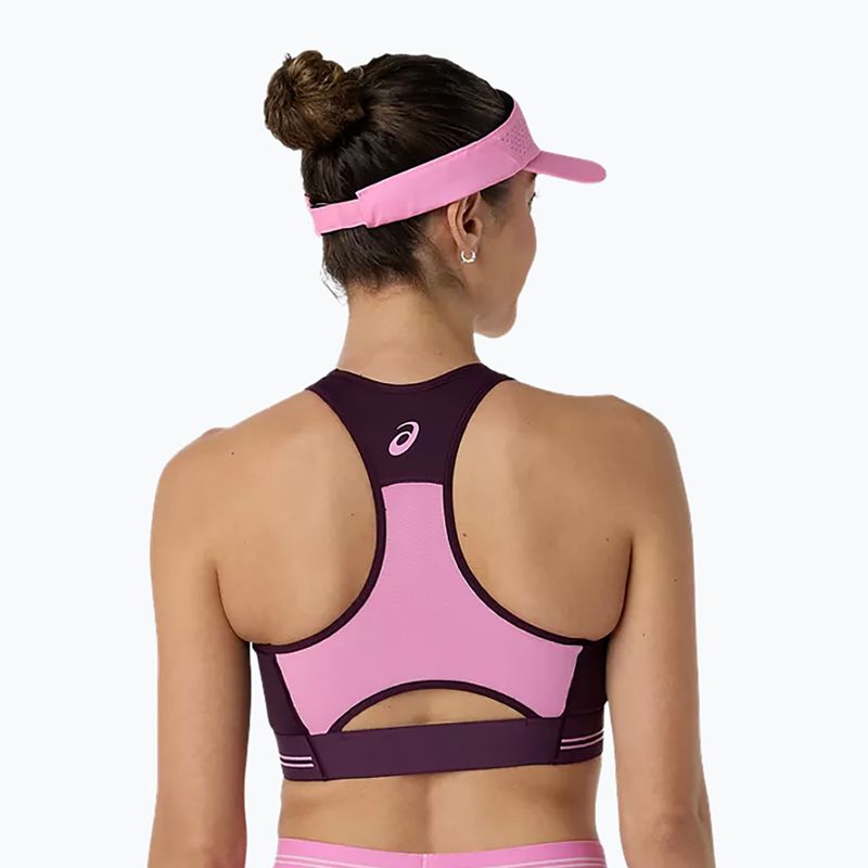 Sportmelltartó ASICS Game Compression Bra Dark Aubergine/Bubblegum 2