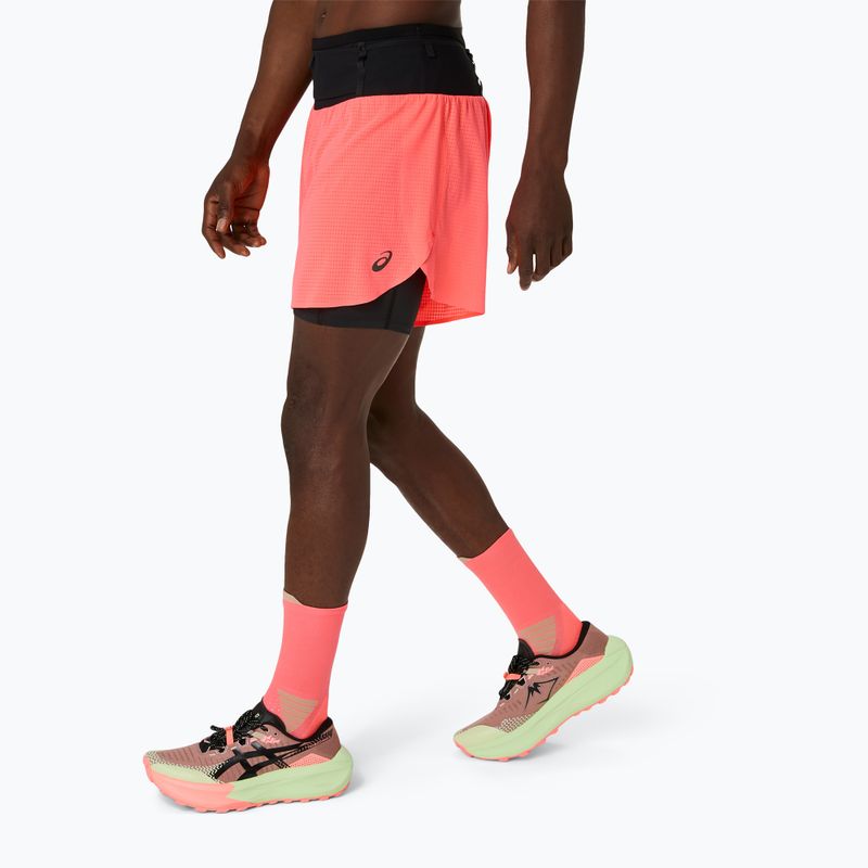 Férfi futónadrág ASICS Fujitrail Elite blazing coral 3