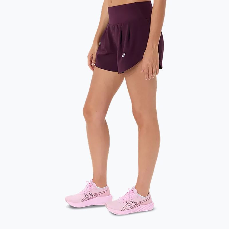 Női futónadrág Asics Road 3.5In Short Dark Aubergine 3