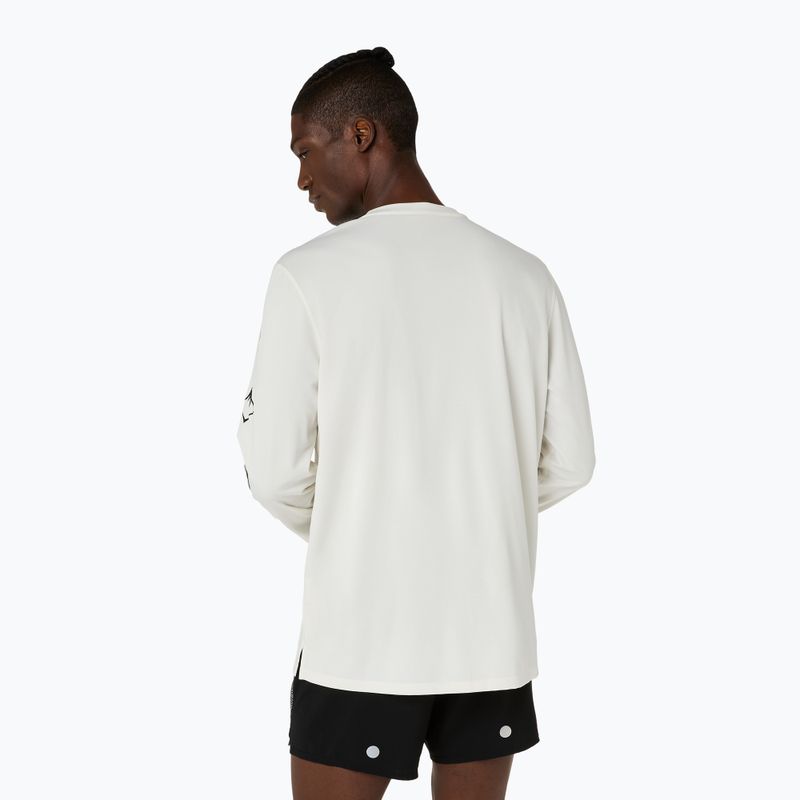 Férfi futó hosszú ujjú póló Asics Fujitrail Logo Ls Top Cream 3