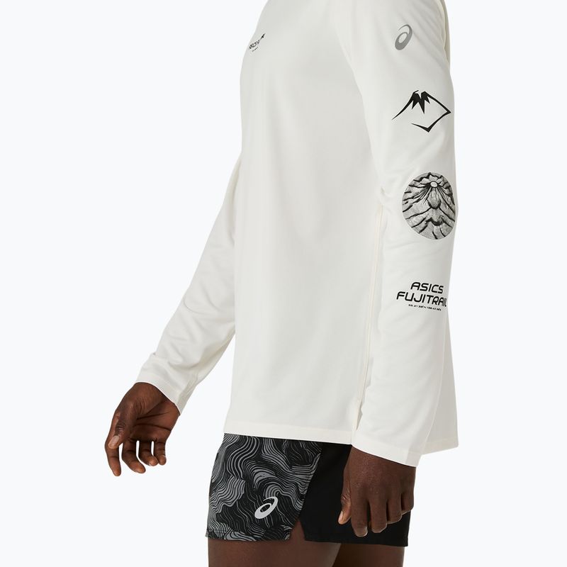 Férfi futó hosszú ujjú póló Asics Fujitrail Logo Ls Top Cream 6