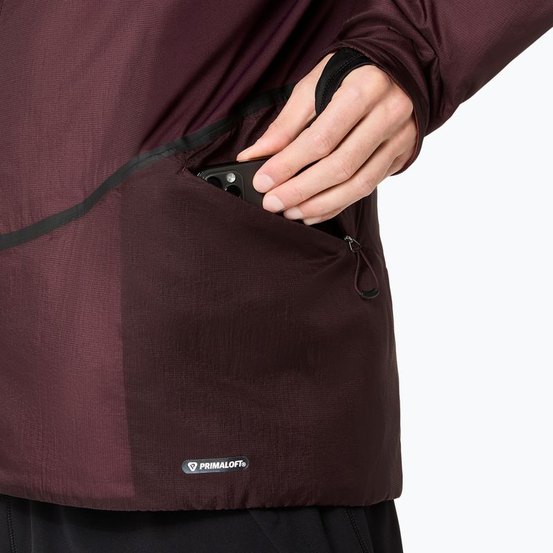 Férfi futókabát ASICS Road Winter Jacket dark currant 7