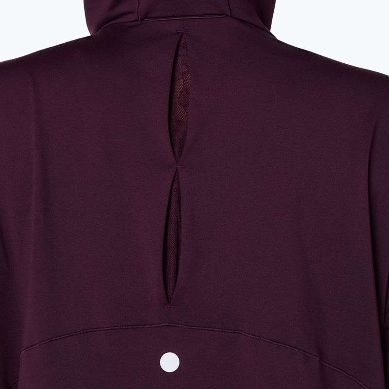 Női futópulóver ASICS Nagino Run Winter Hoodie dark aubergine 7