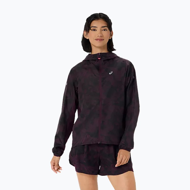 Női futókabát Asics Fujitrail Packable Jacket dark aubergine