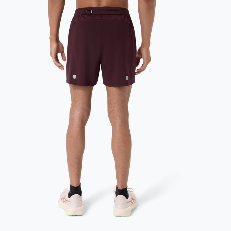 Férfi futónadrág Asics Road 5In Short Dark Currant 3