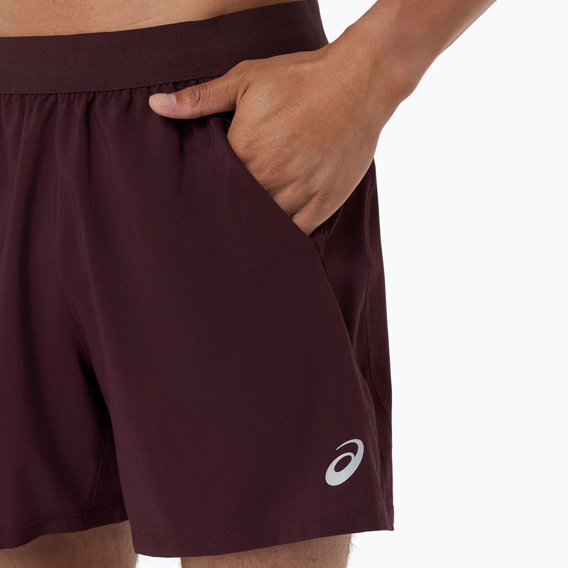 Férfi futónadrág Asics Road 5In Short Dark Currant 7